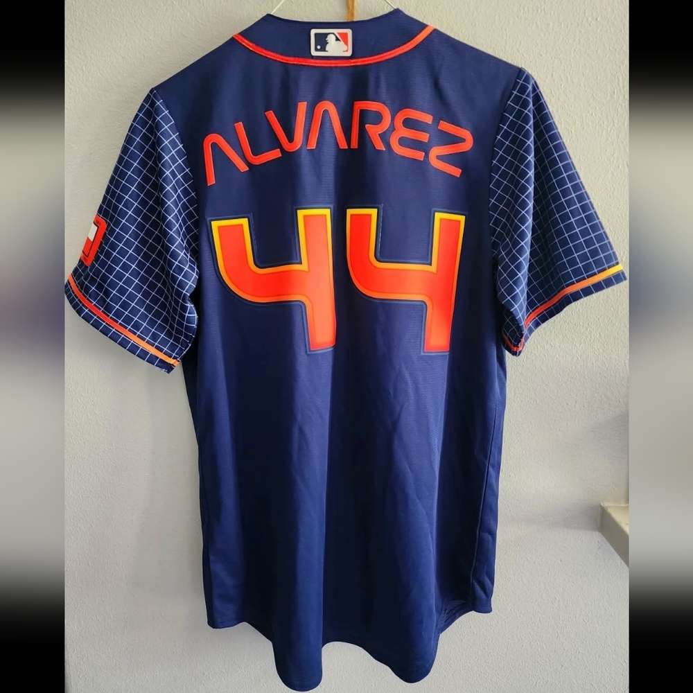 Houston Astros Space City Alvarez Jersey Authentic Small